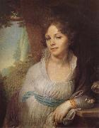 Vladimir Borovikovsky Portrait of Maria Lopoukhina oil painting reproduction
